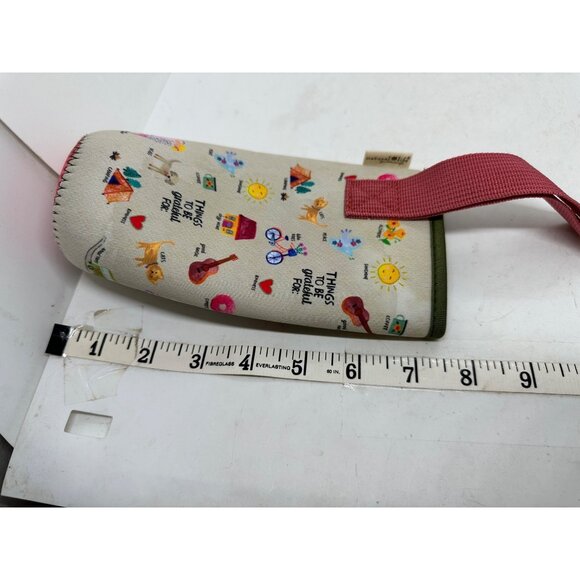 Water Bottle Cozy With Illustrations Fits 12oz-18oz Bottles Natural Life Fabric - Picture 6 of 7